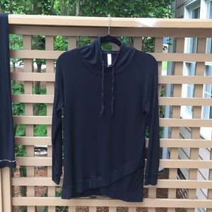 Hooded top and pajama bottoms